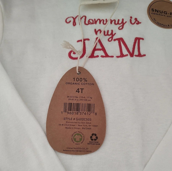 NWT White Top Long Sleeves Rabbit 🐇 Bear - Picture 2 of 4